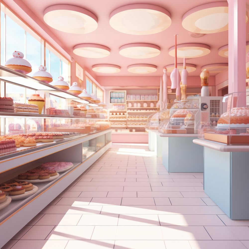 Bakery store architecture building. AI generated Image by rawpixel.