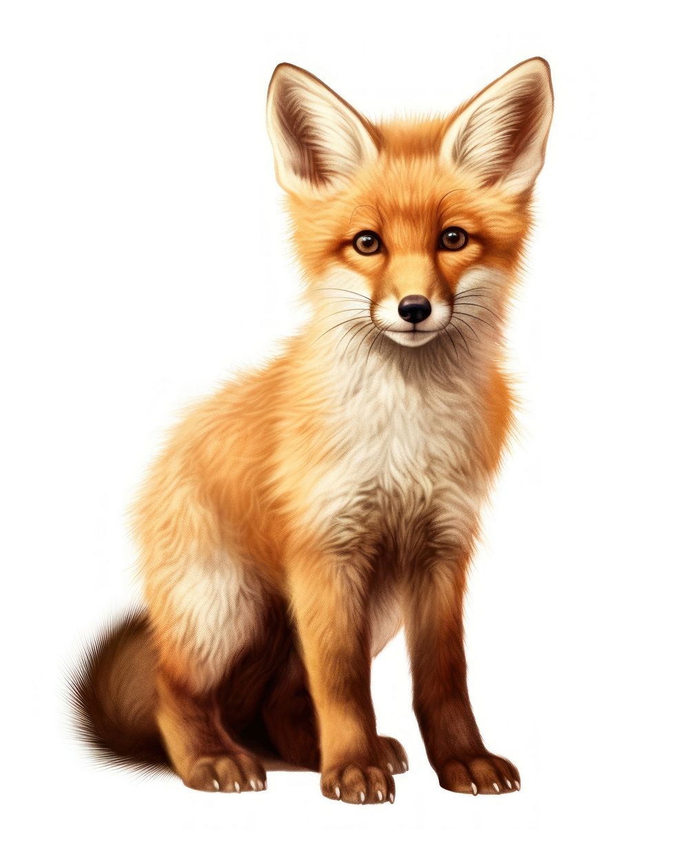 Fox wildlife mammal animal. AI generated Image by rawpixel.