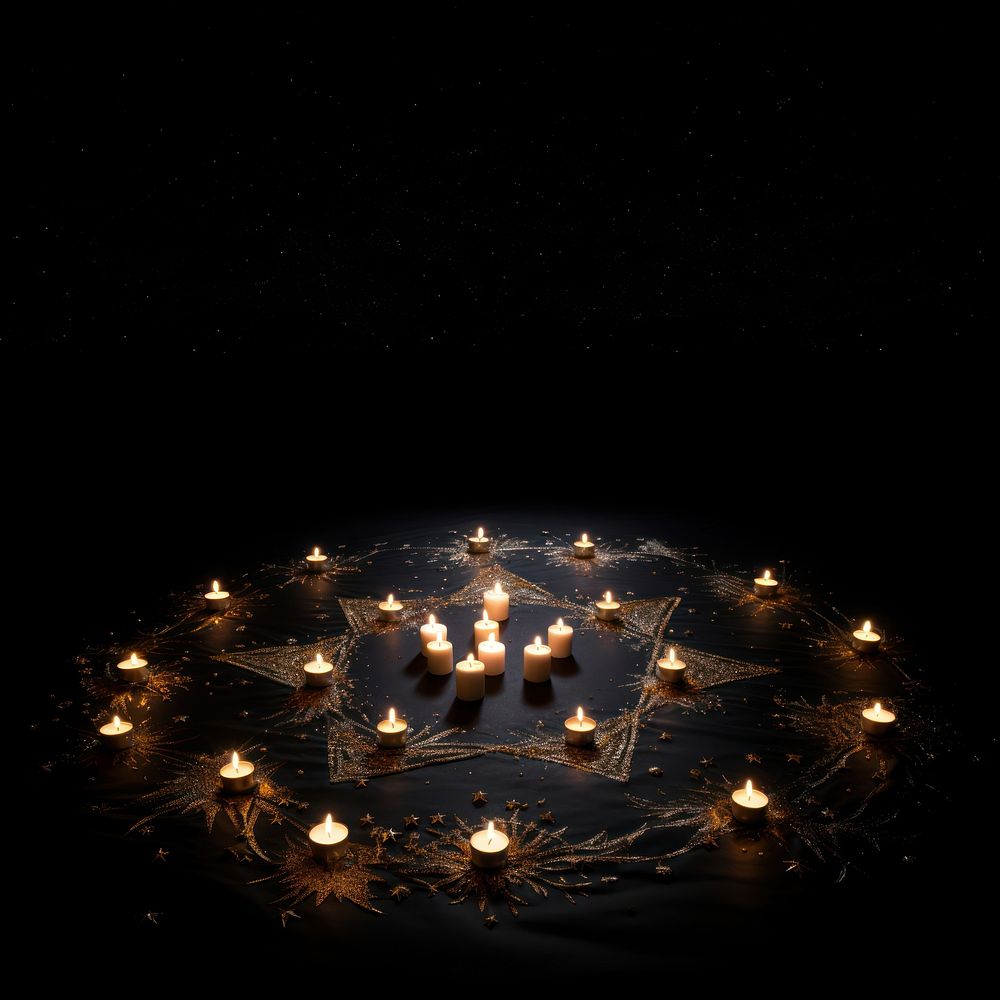 Candle lighting night black. AI generated Image by rawpixel.