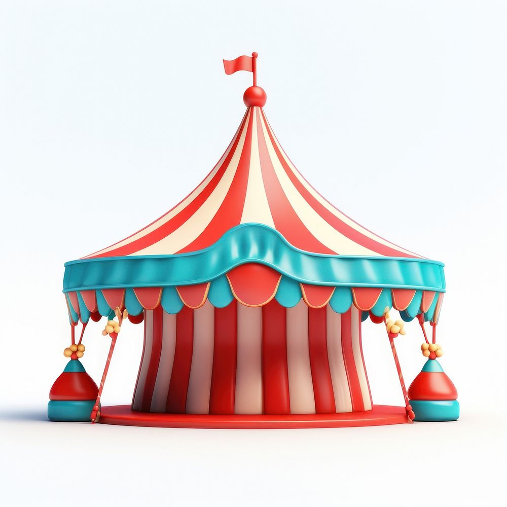 Circus recreation carousel architecture. AI generated Image by rawpixel.