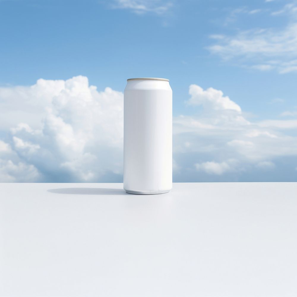 White sky refreshment cylinder. 