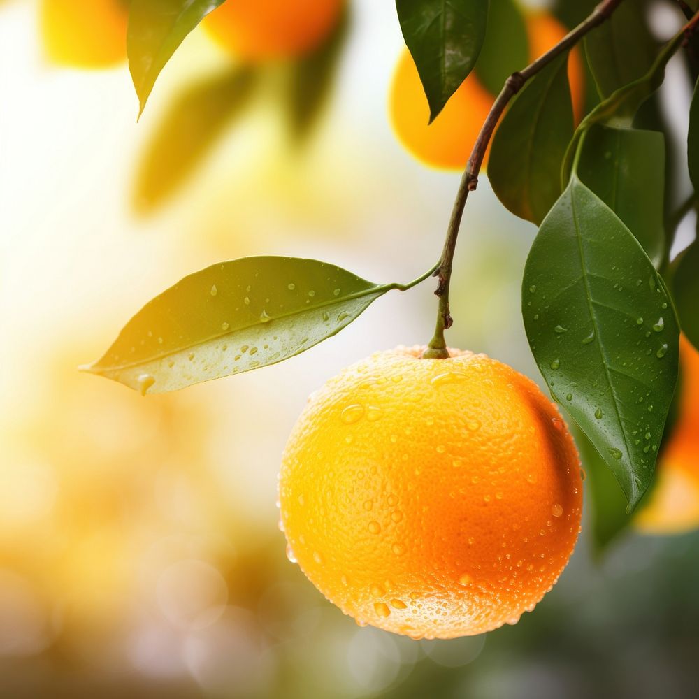 Grapefruit outdoors orange plant. AI generated Image by rawpixel.