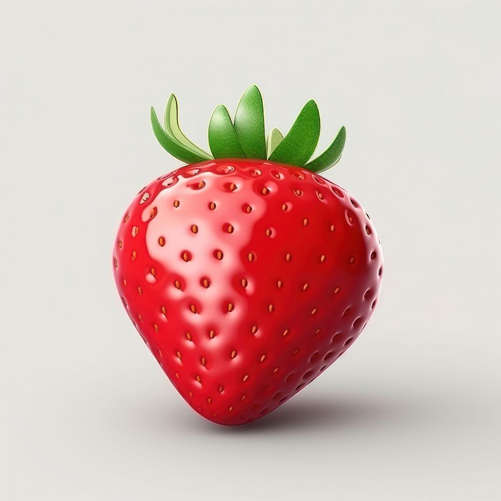 Strawberry fruit plant food. AI generated Image by rawpixel.