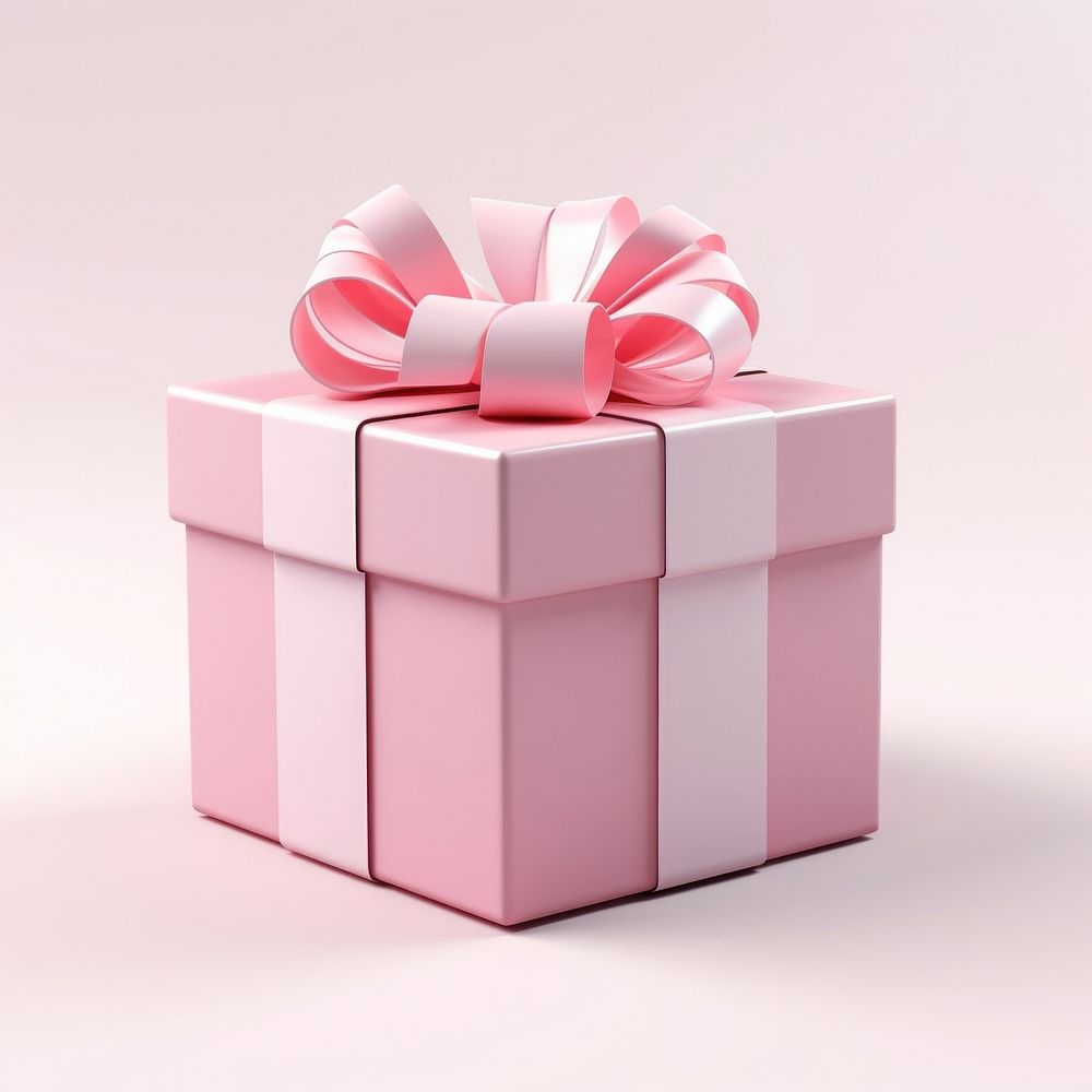 Gift box birthday pink. AI generated Image by rawpixel.