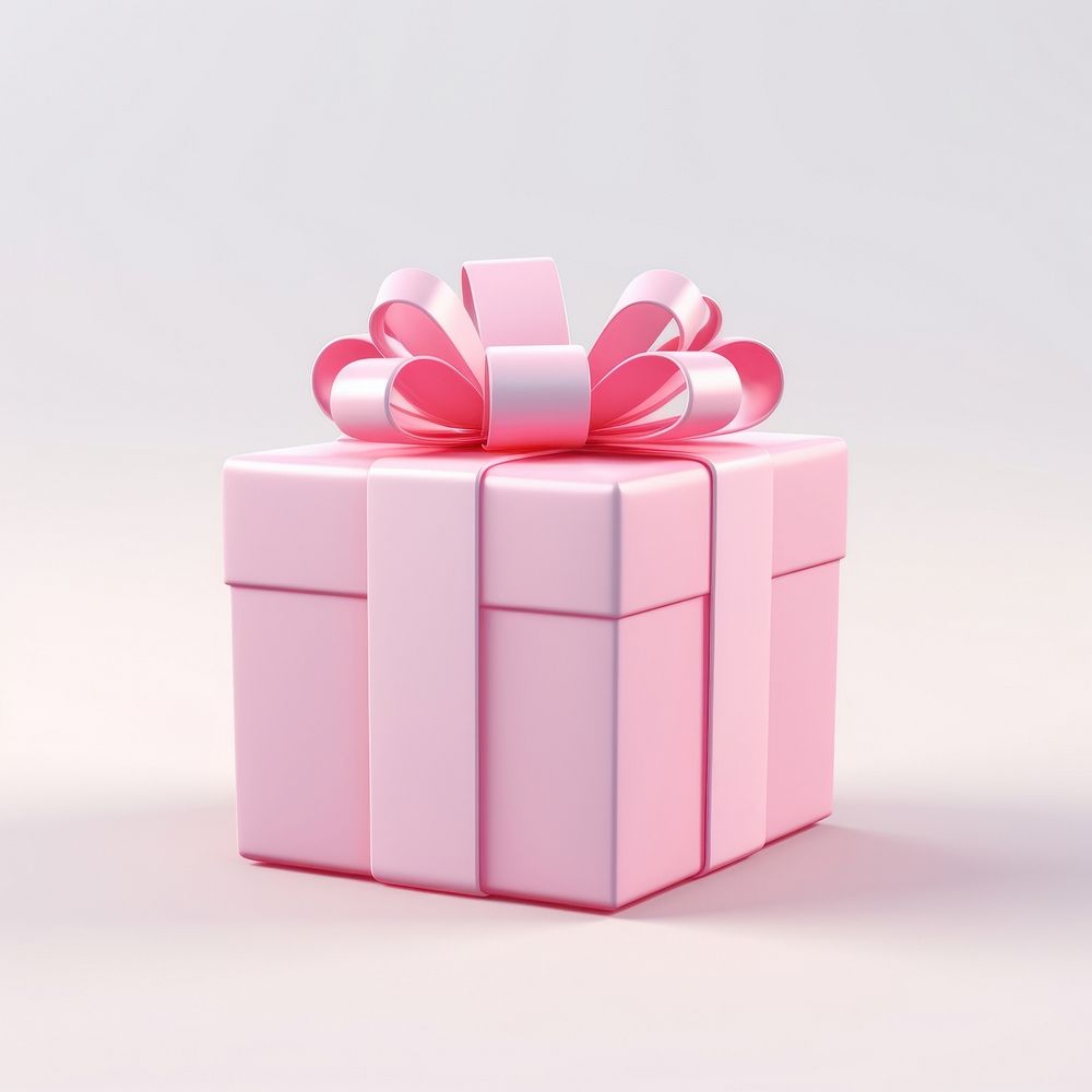 Gift box birthday pink. 