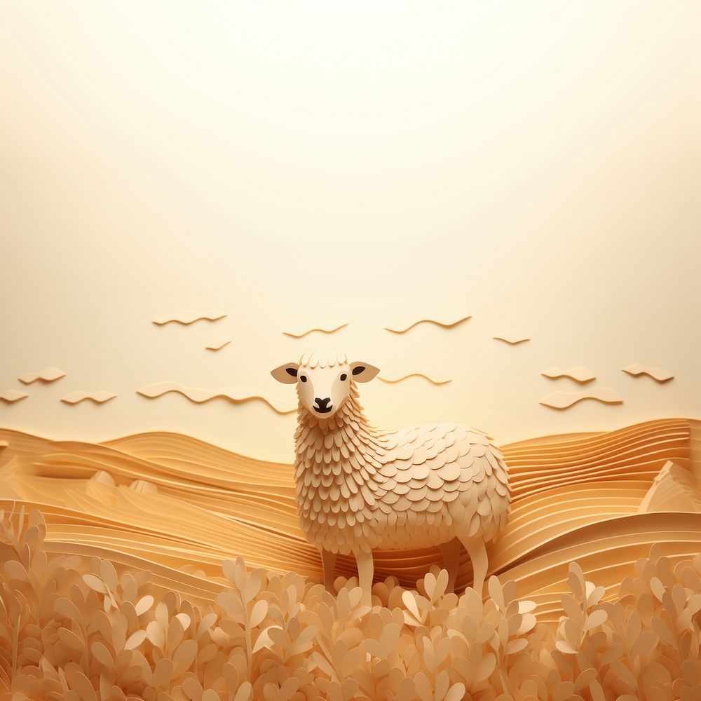 Animal mammal nature sheep. AI generated Image by rawpixel.
