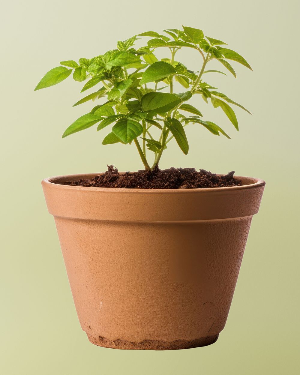 Flowerpot gardening plant herbs. AI generated Image by rawpixel.
