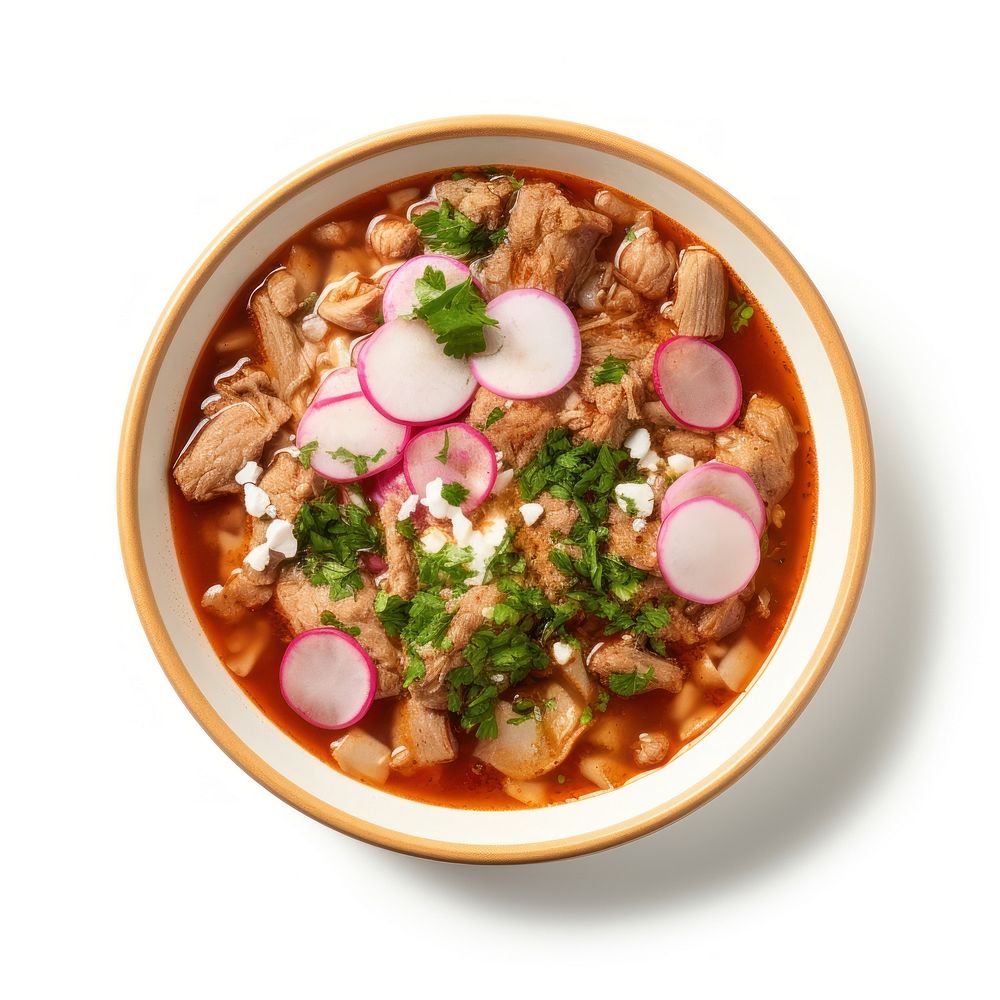 Pozole food soup meal. AI generated Image by rawpixel.