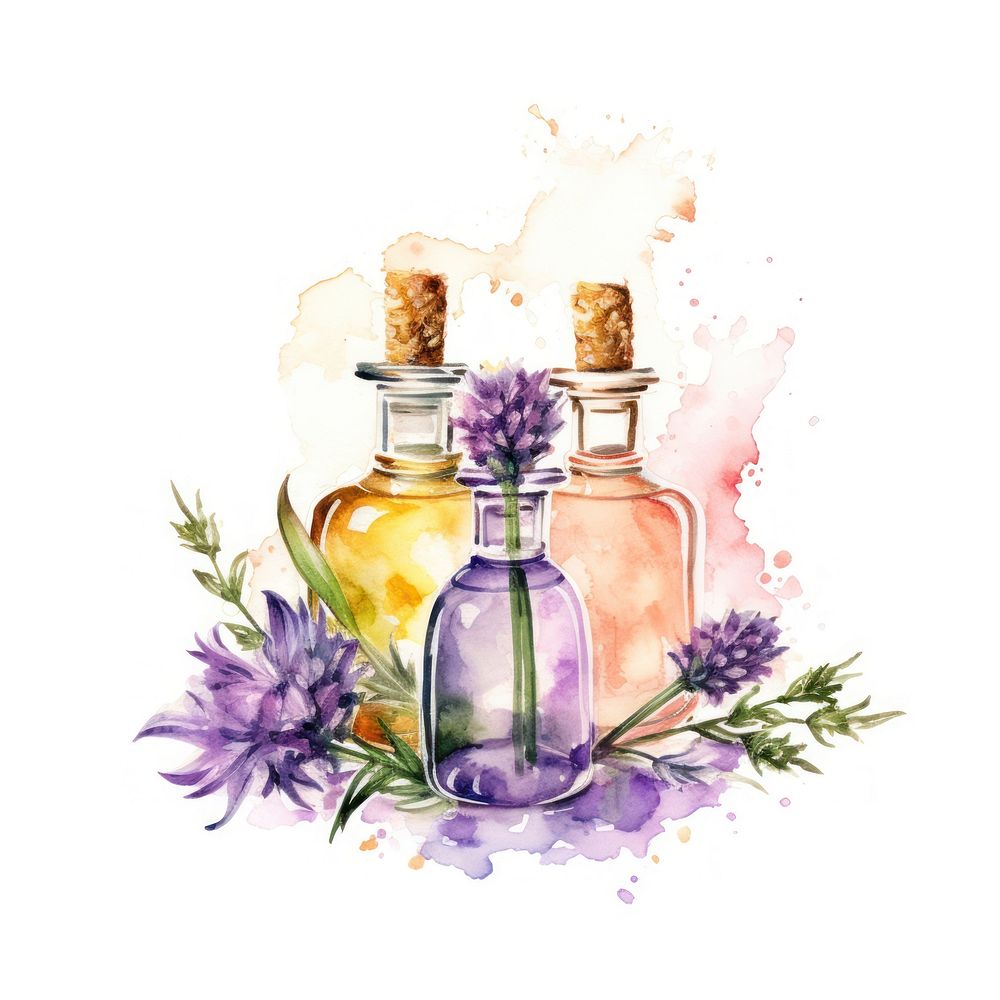 Cosmetics perfume therapy bottle. AI generated Image by rawpixel.