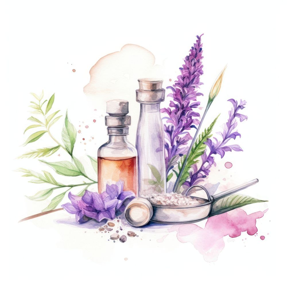 Lavender therapy flower purple. AI generated Image by rawpixel.