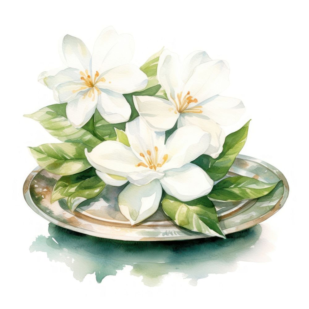 Blossom flower saucer plant. AI generated Image by rawpixel.