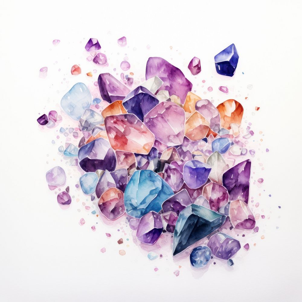 Crystal backgrounds gemstone amethyst. AI generated Image by rawpixel.
