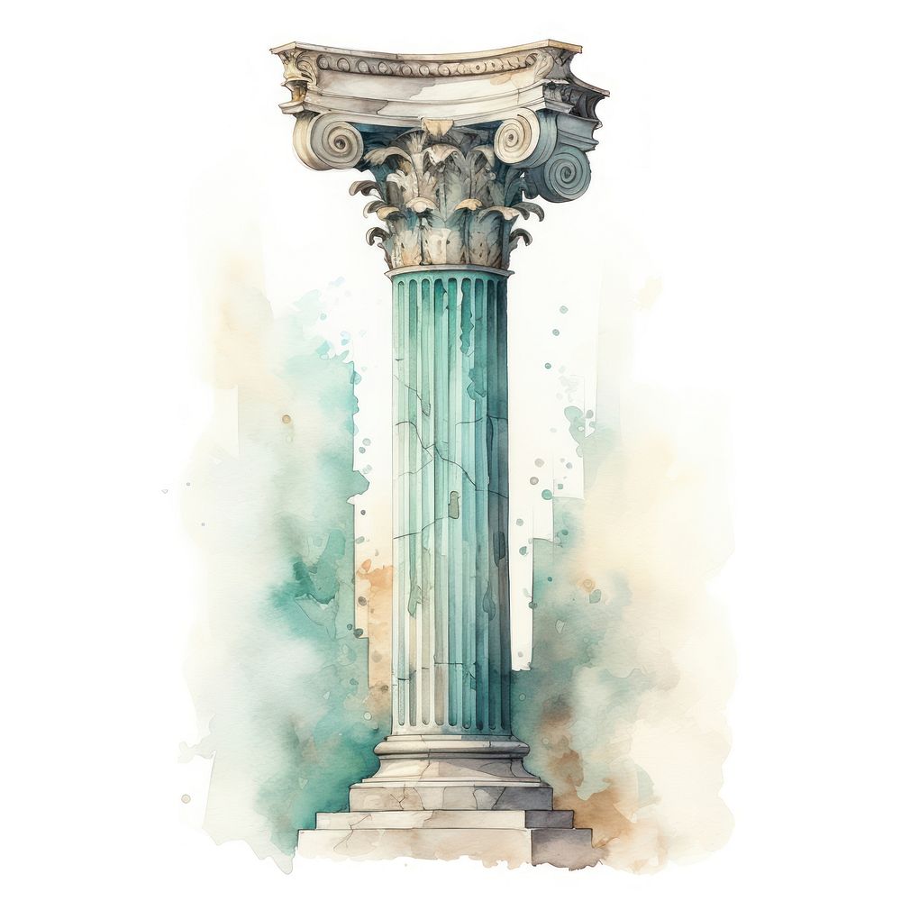 Architecture column pillar representation. AI generated Image by rawpixel.