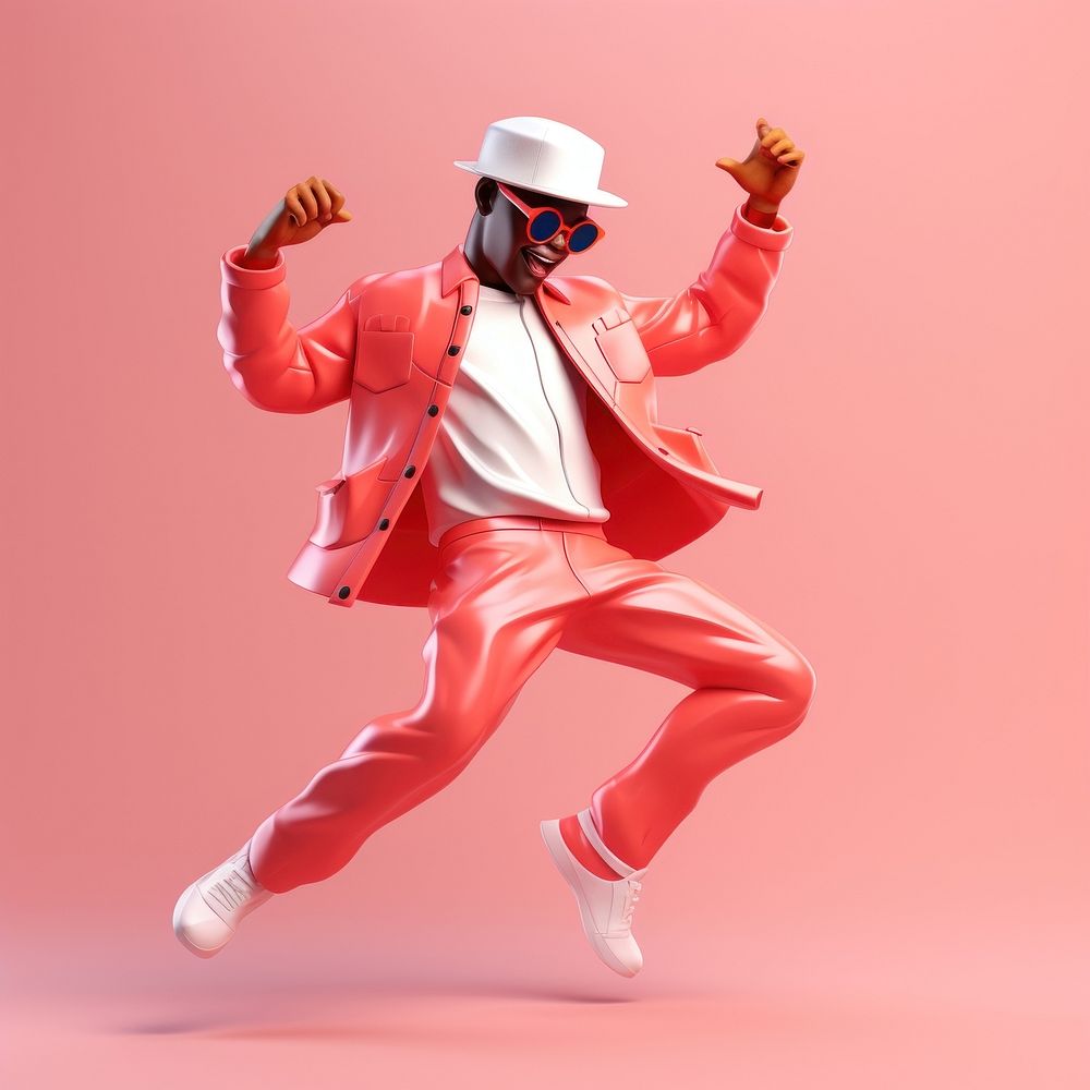 Dancing adult red performance. AI generated Image by rawpixel.