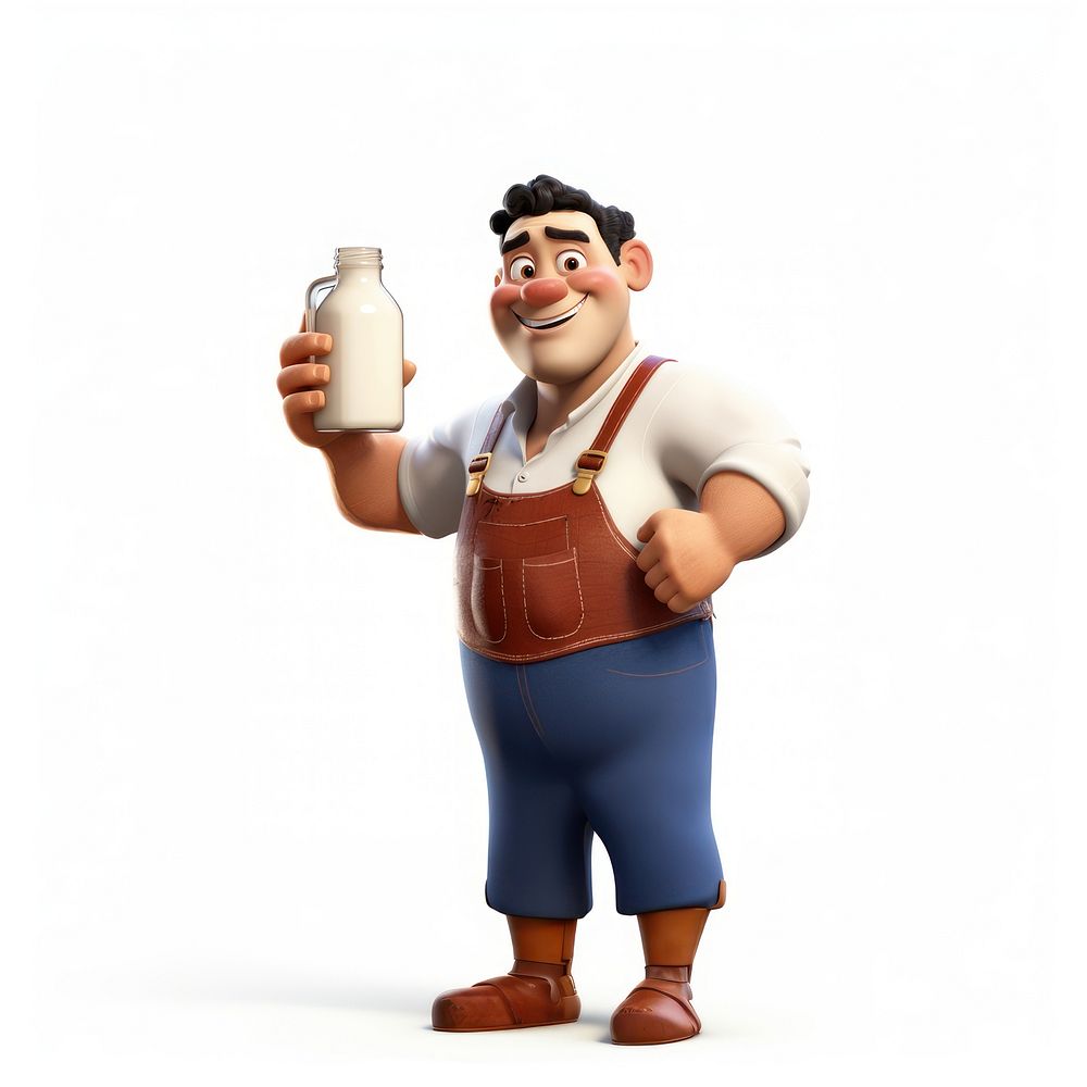 Milk white background refreshment portrait. AI generated Image by rawpixel.