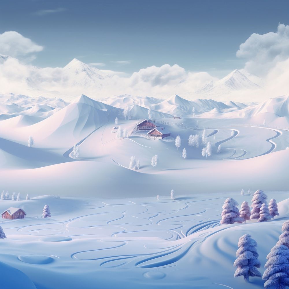 Landscape outdoors winter nature. AI generated Image by rawpixel.
