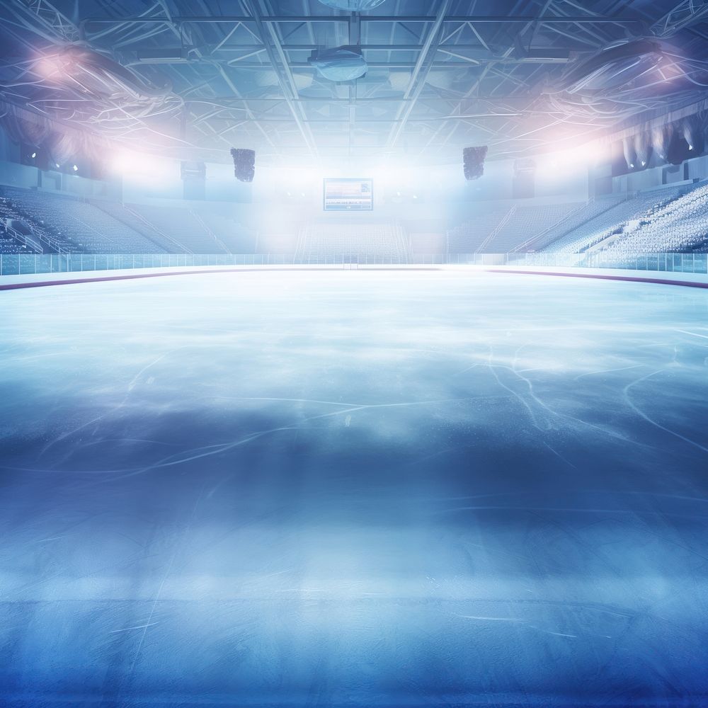 Backgrounds sports rink ice. AI generated Image by rawpixel.