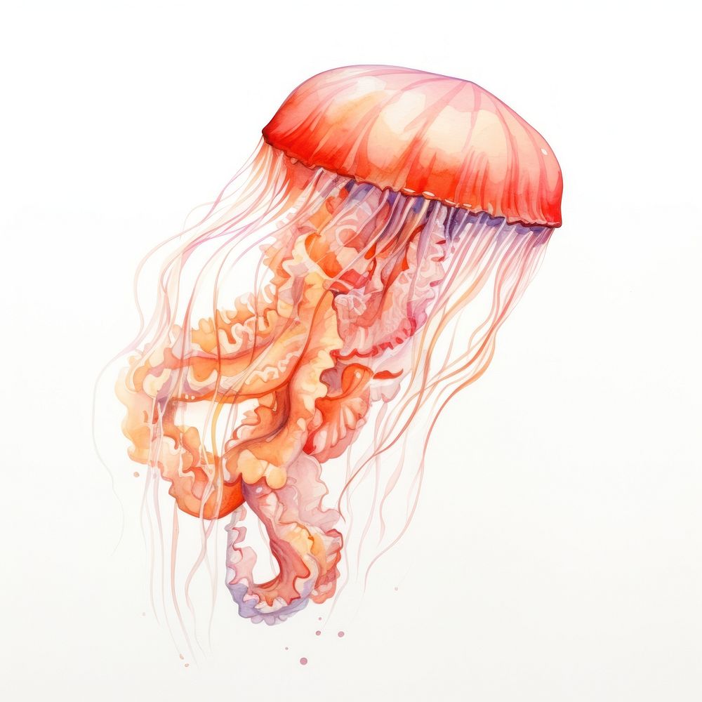 Jellyfish animal invertebrate cephalopod. AI generated Image by rawpixel.