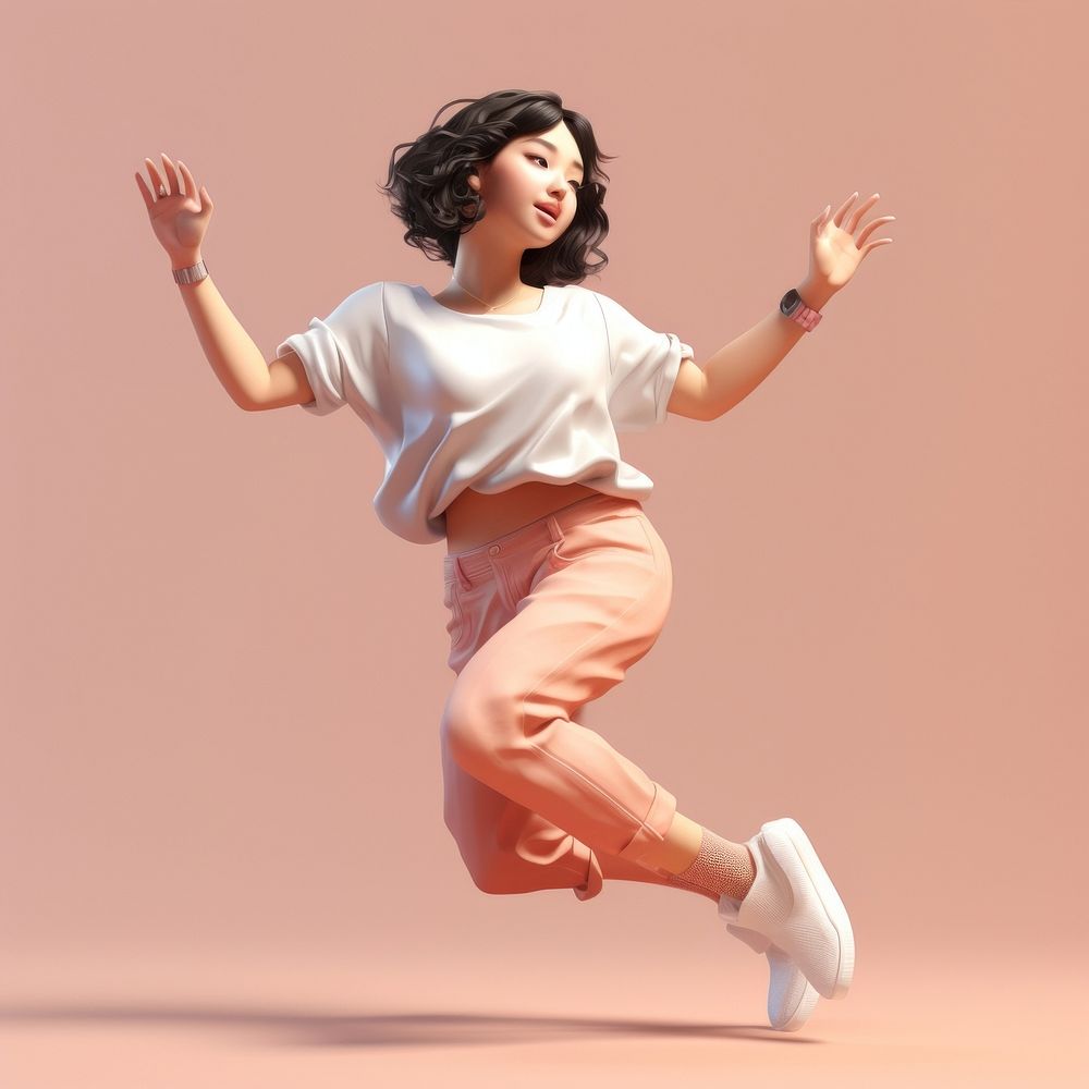 Dancing exercising recreation happiness. AI generated Image by rawpixel.