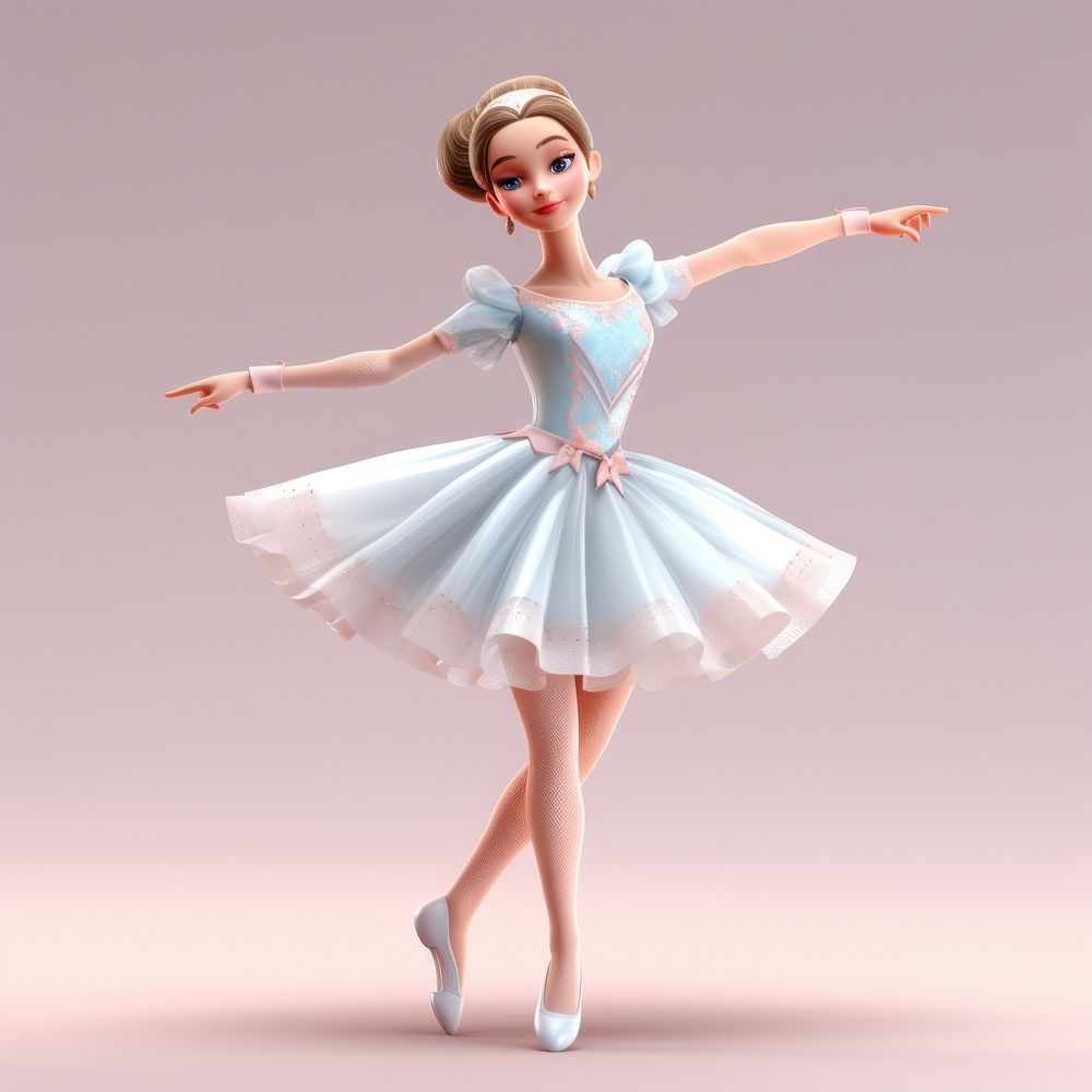 Ballet dancing dancer toy. AI generated Image by rawpixel.