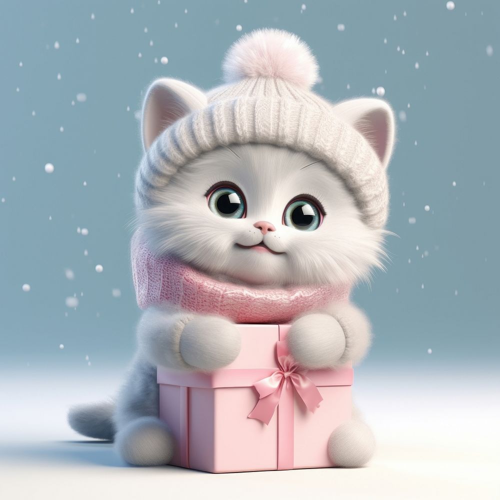 Winter cute gift pet. AI generated Image by rawpixel.