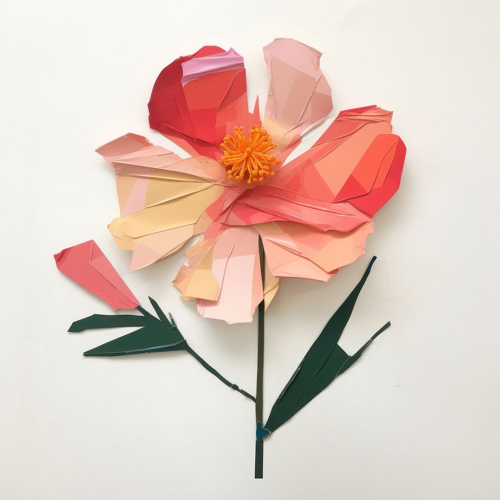 Flower origami plant paper. 