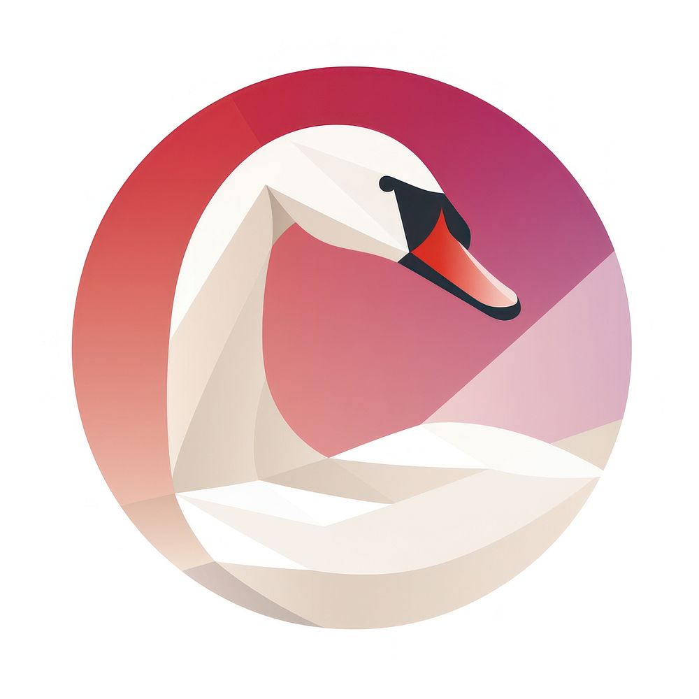 Animal circle bird swan. AI generated Image by rawpixel.