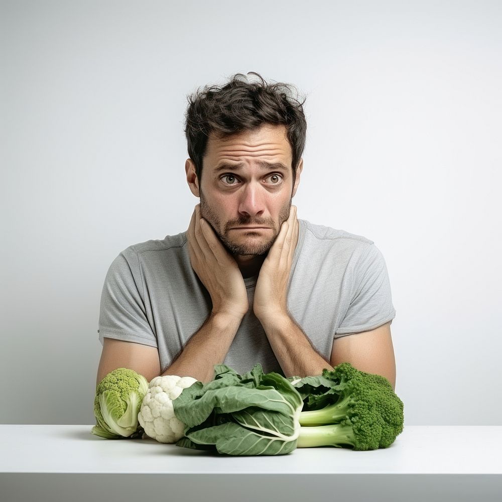 Vegtable vegetable portrait adult. 