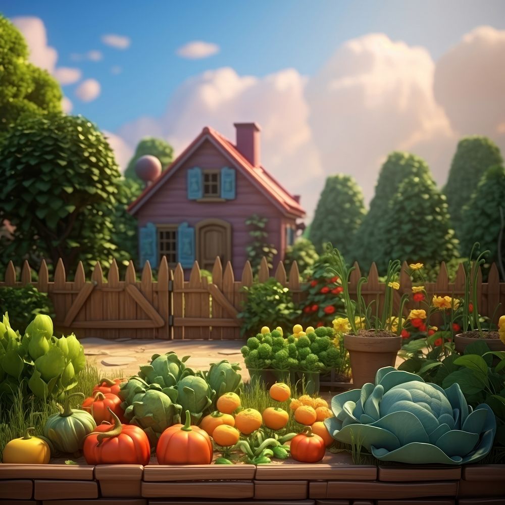Architecture landscape vegetable outdoors. AI generated Image by rawpixel.