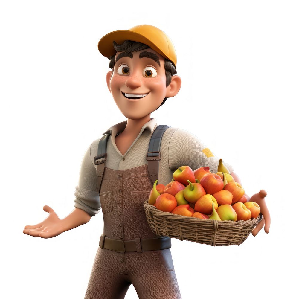 Basket portrait smiling cartoon. AI generated Image by rawpixel.