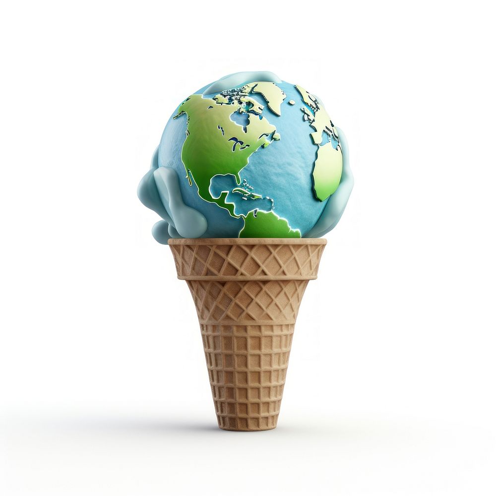 Dessert earth food cone. AI generated Image by rawpixel.