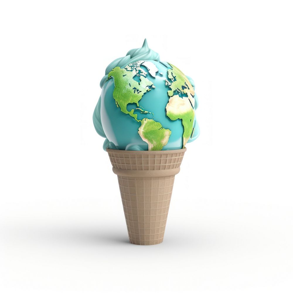 Dessert cartoon earth cream. AI generated Image by rawpixel.