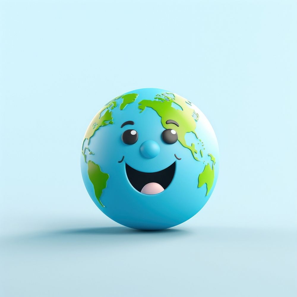 Cartoon sphere planet globe. AI generated Image by rawpixel.