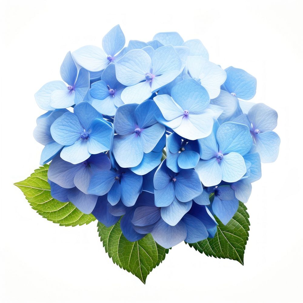 Flower hydrangea plant blue. AI generated Image by rawpixel.