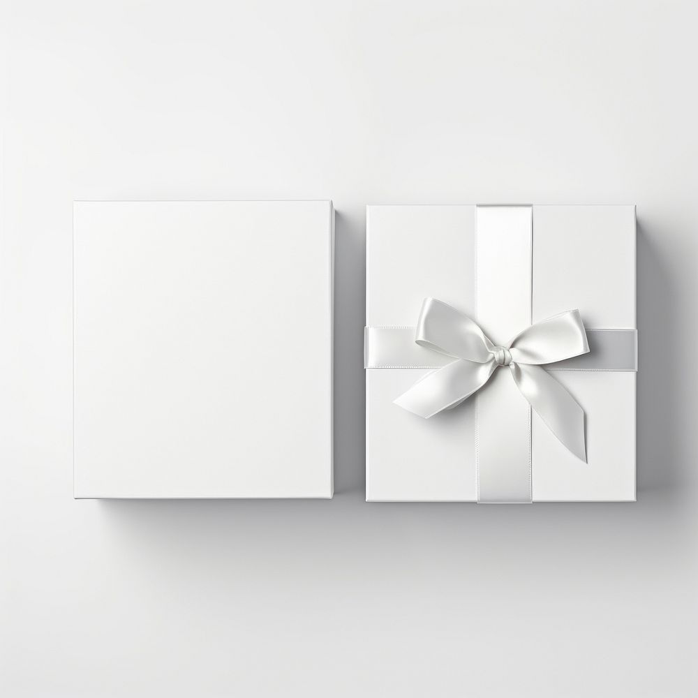 White gift box white background. AI generated Image by rawpixel.