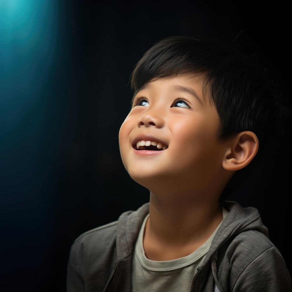 Portrait child happy photo. AI generated Image by rawpixel.