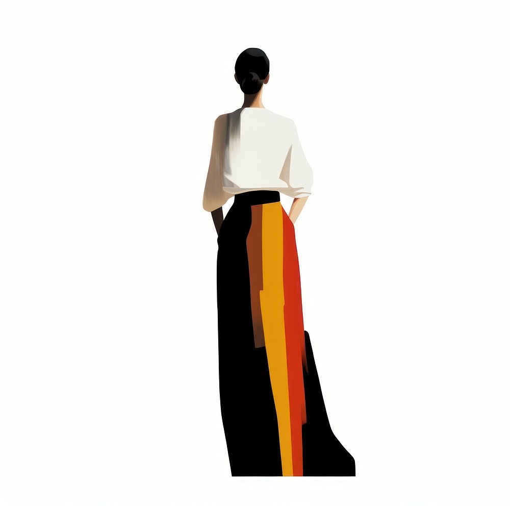 Standing fashion white background clothing. AI generated Image by rawpixel.