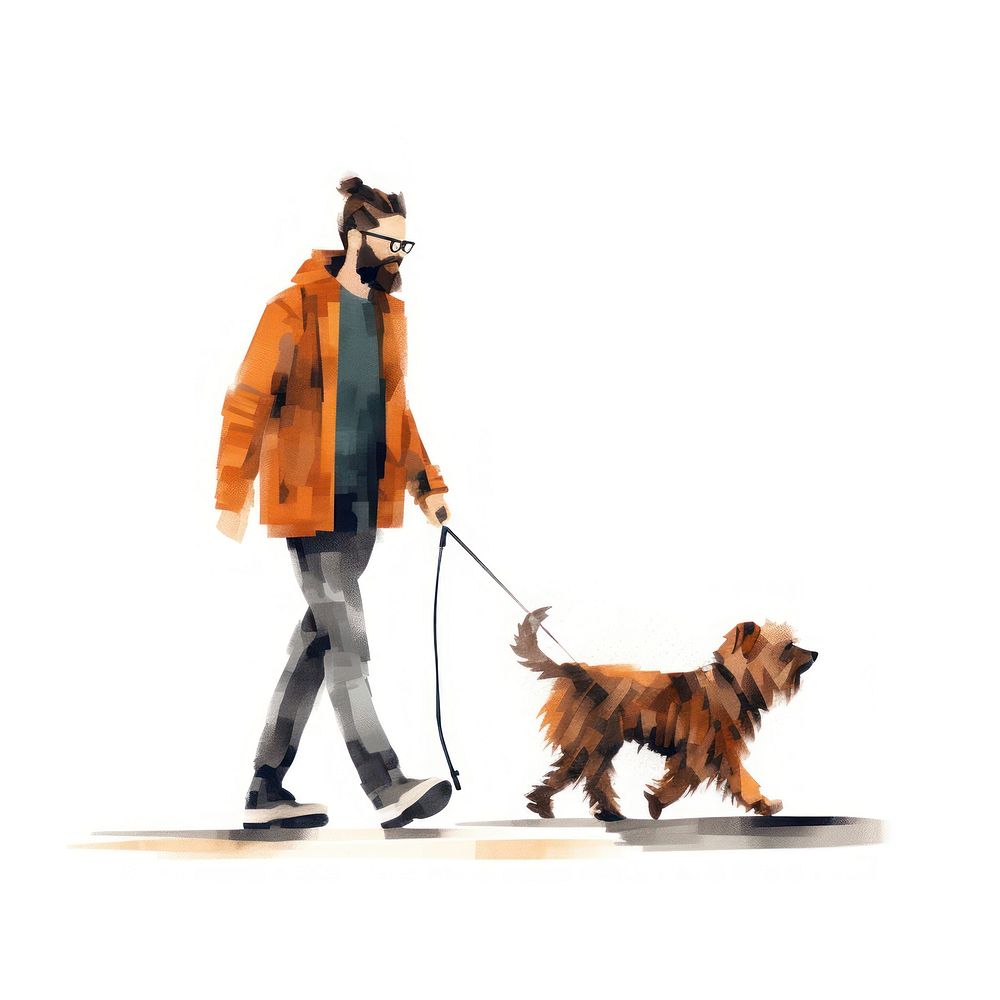 Dog footwear hipster walking. AI generated Image by rawpixel.