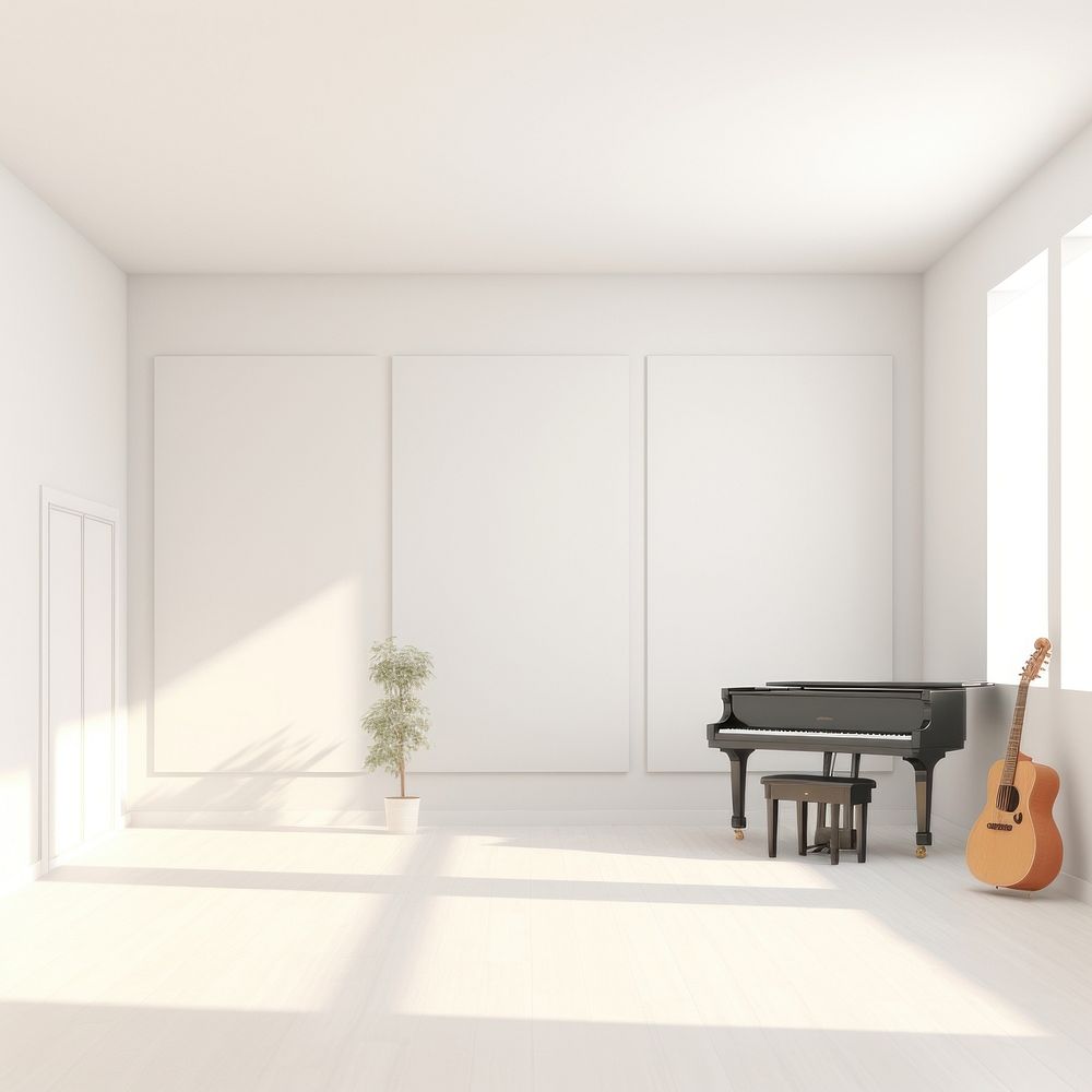 Furniture flooring piano music. AI generated Image by rawpixel.