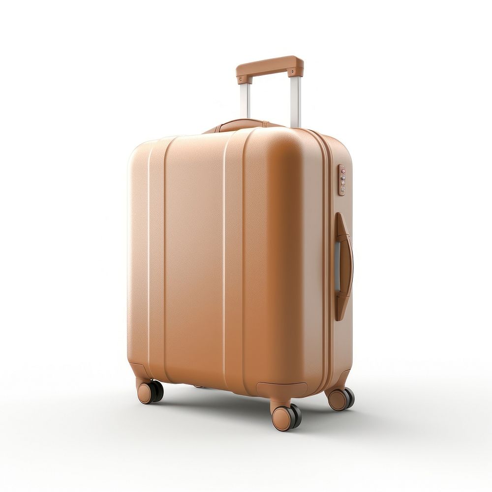 Suitcase luggage white background briefcase. AI generated Image by rawpixel.