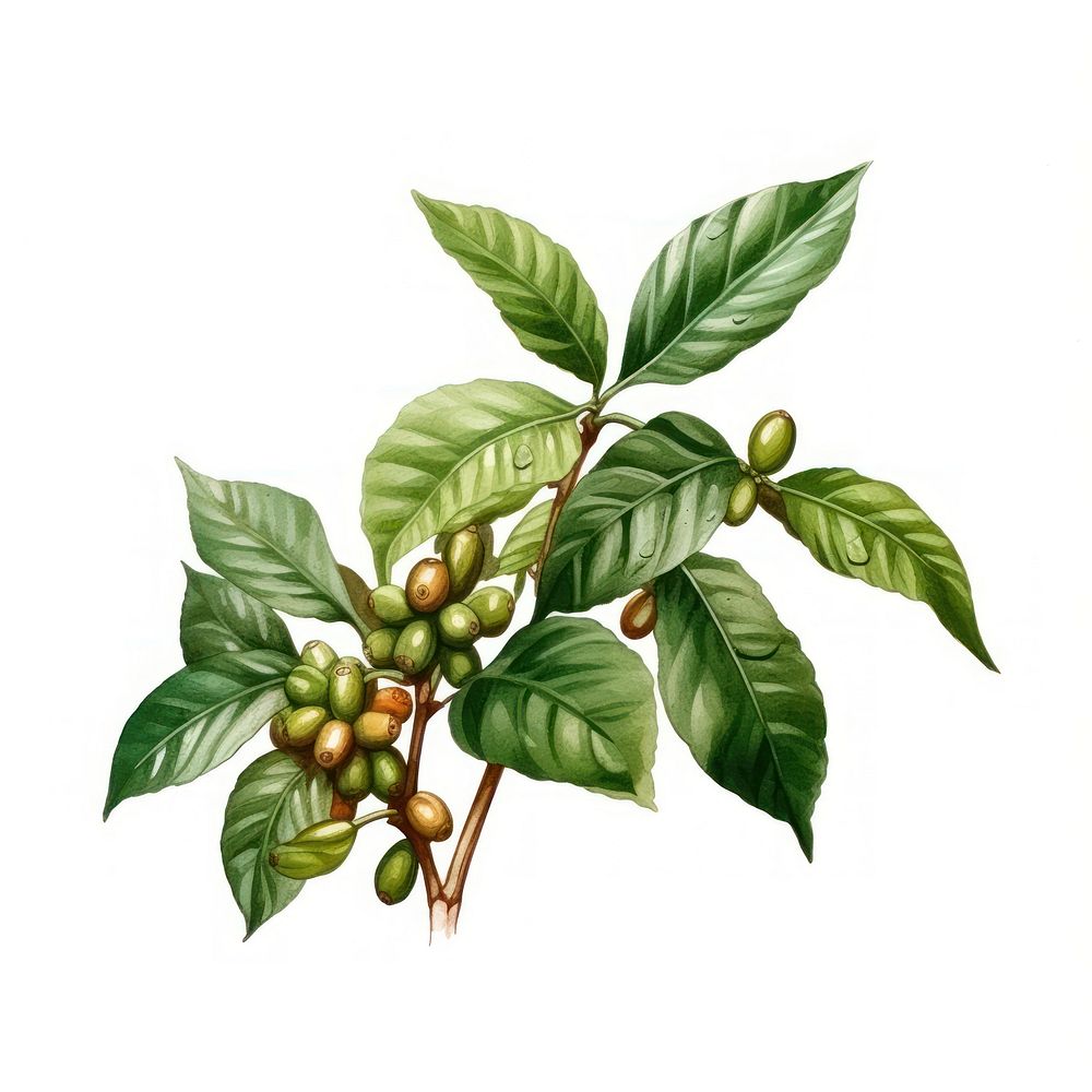 Plant coffee leaf tree. AI generated Image by rawpixel.