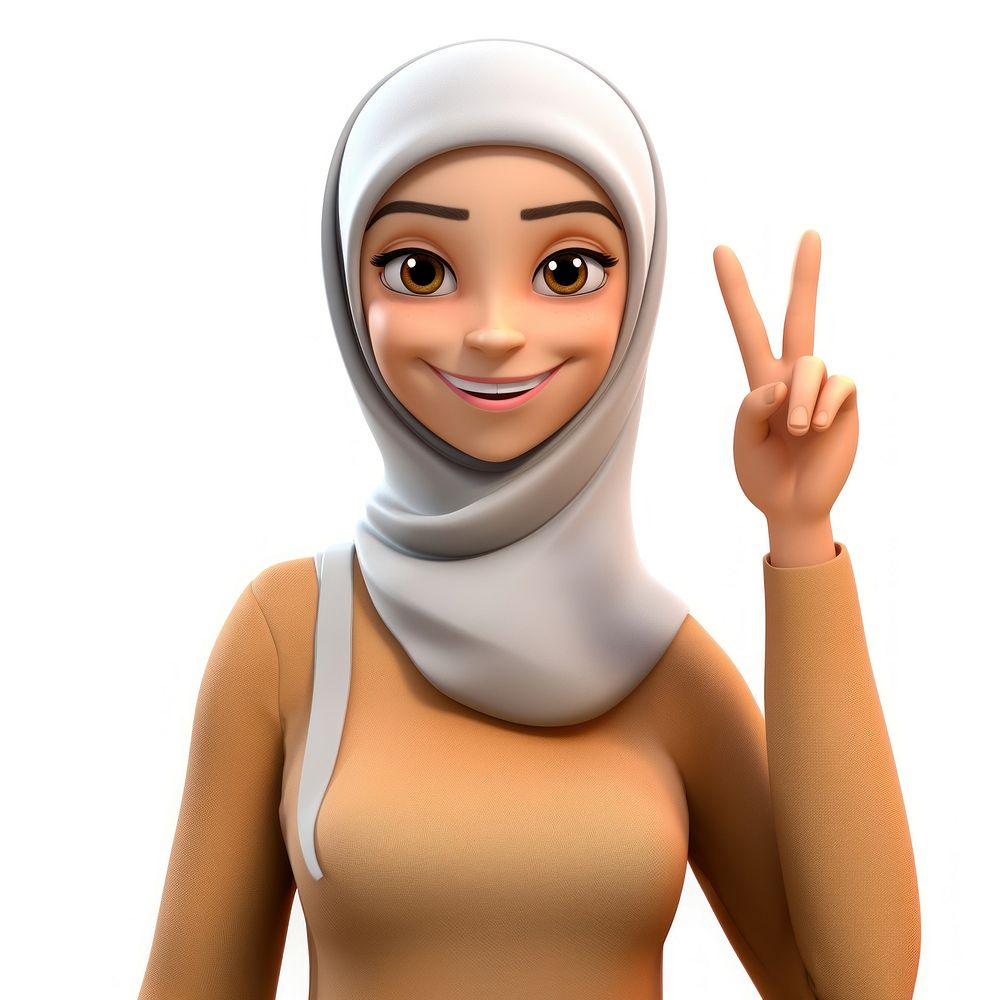 Portrait smiling cartoon finger. AI generated Image by rawpixel.