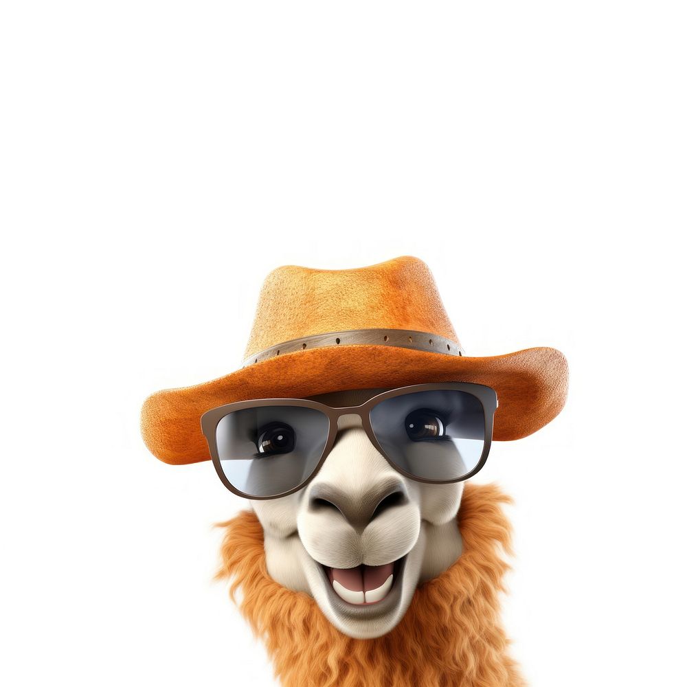 Sunglasses smiling mammal animal. AI generated Image by rawpixel.