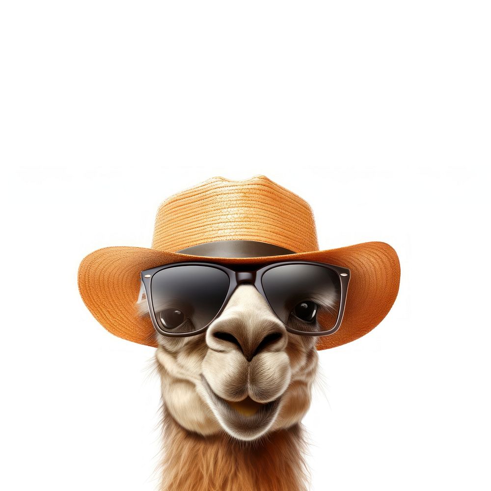 Sunglasses mammal animal camel. AI generated Image by rawpixel.
