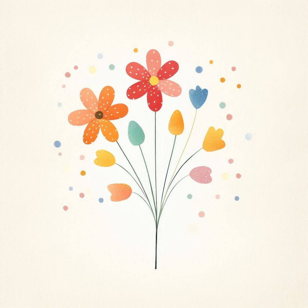 Pattern flower plant paper. AI generated Image by rawpixel.