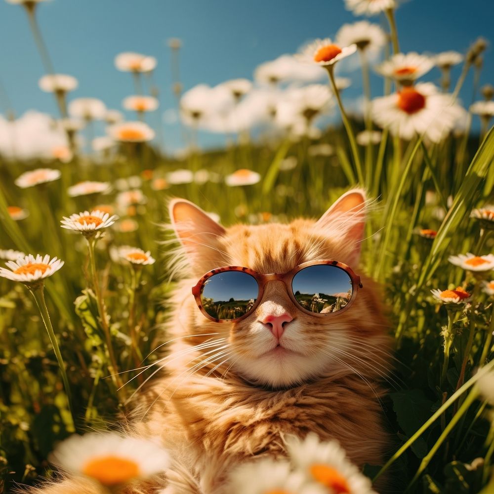 Sunglasses summer outdoors animal. 