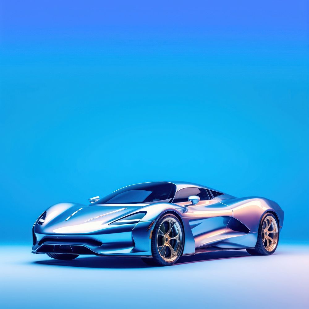 Car vehicle blue transportation. AI generated Image by rawpixel.