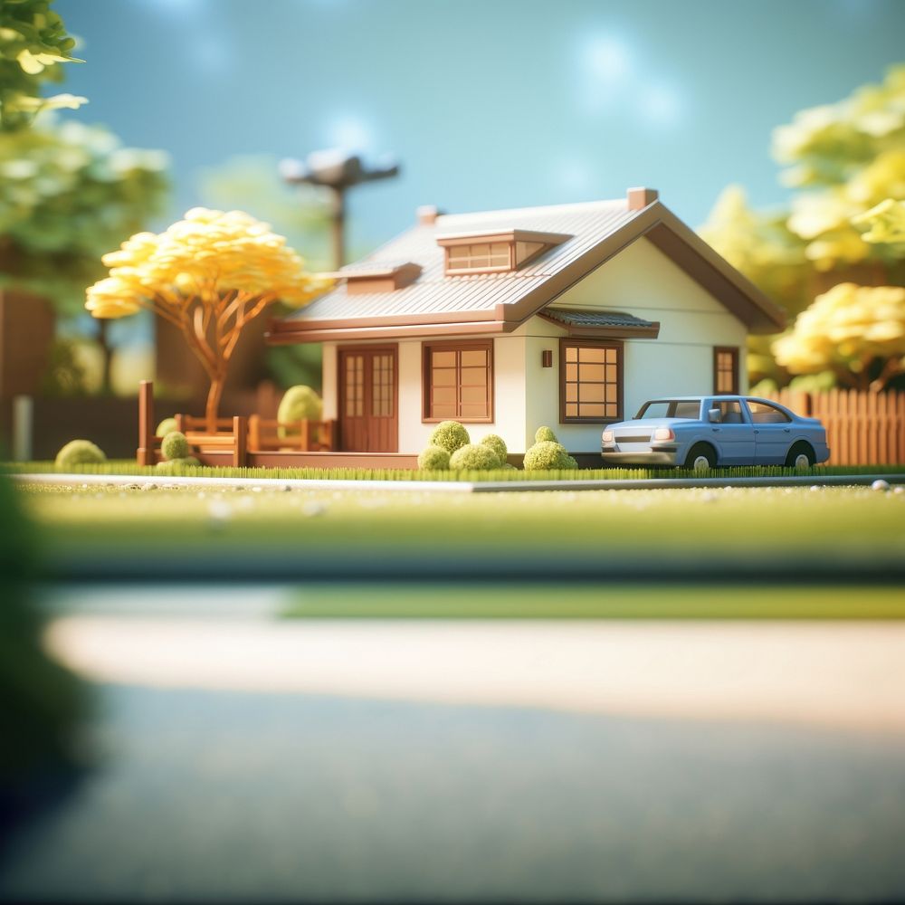 House car architecture outdoors. AI generated Image by rawpixel.