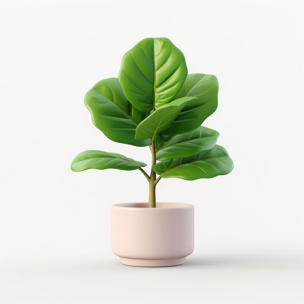 Leaf plant tree vase. AI generated Image by rawpixel.
