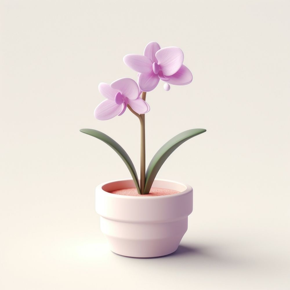 Orchid flower plant inflorescence. AI generated Image by rawpixel.